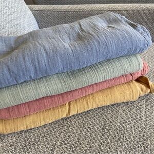 Mushie 100% organic cotton swaddle blankets